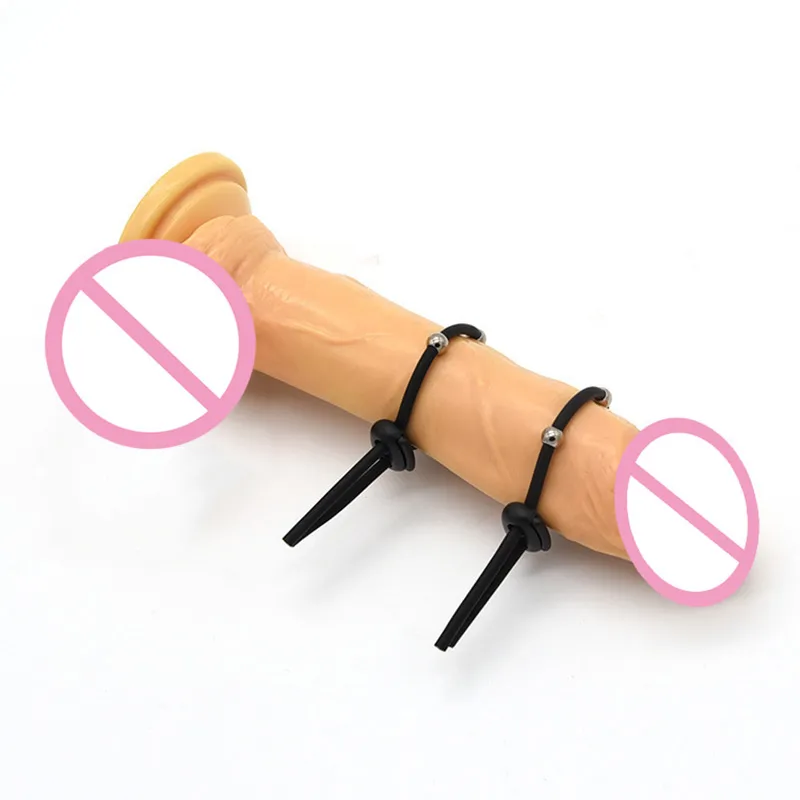 2pcspair Male Penis Extender Cock Rings Time Delay Ejaculation Penis Rings Penis Stretcher Sex Products Sex Toys for Men (4)