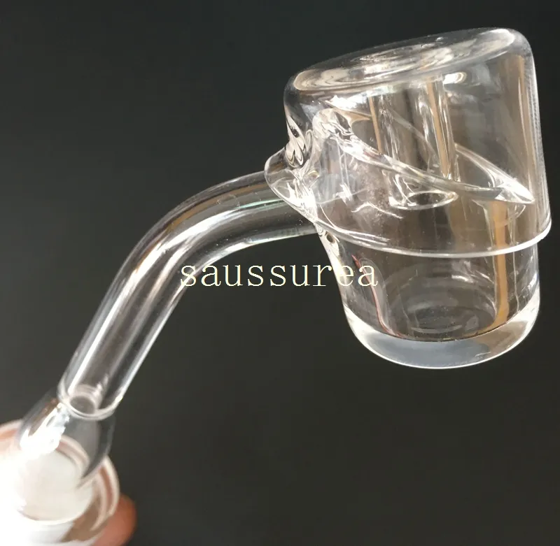 Groothandel 4mm dikke kwartsbanger nagel met kwarts carb cap vrouwelijke mannelijke 10mm 14mm 18mm gewricht 45 graden quartz banken nagels voor glazen buizen