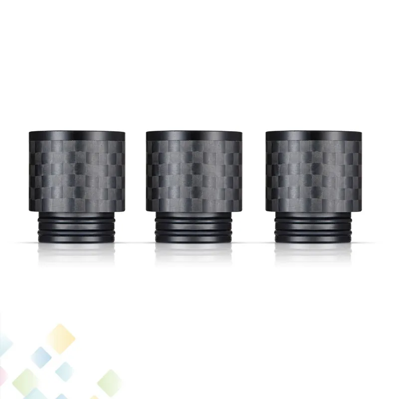 Koolstofvezel TFV8 Drip Tips brede boring Drip Tip 810 Mondstukken voor TFV8 GROTE BABY TFV12 Roken Accessoires