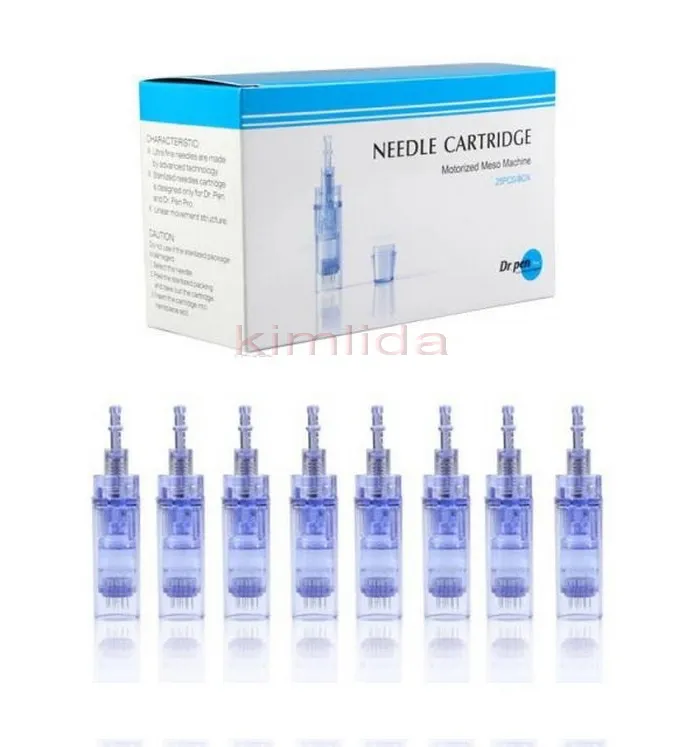 50 pçs/lote Cartucho de agulha 9/12/36 42 pinos para Dr.pen derma caneta microneedle caneta recarregável dermapen dr caneta agulha