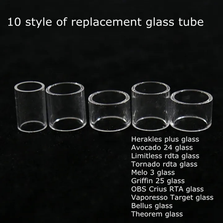 The Troll Avocado 24 Limitless RDTA Tornado Melo 3 Griffin 25mm RTA OBS Crius Target Bellus Theorem Replacement Tank Pyrex Glass Tube