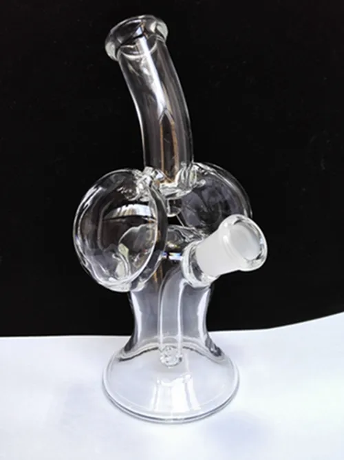 2016 Nieuwste 6.5 inches Mini Skurper Rig Glass Bong Purpskurp Glas Waterleidingen met 14.4mm gewrichtsvrije verzending