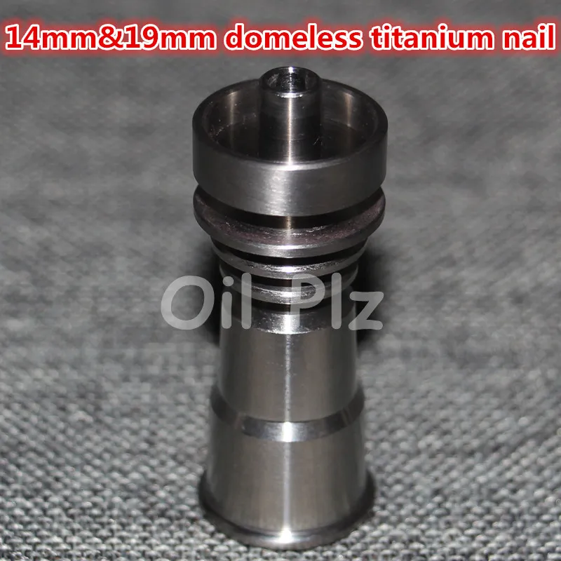 10mm 14mm19mm 6 IN 1 Spirale de clou en titane sans dôme avec joint mâle femelle Grade 2 Titaniums Nails