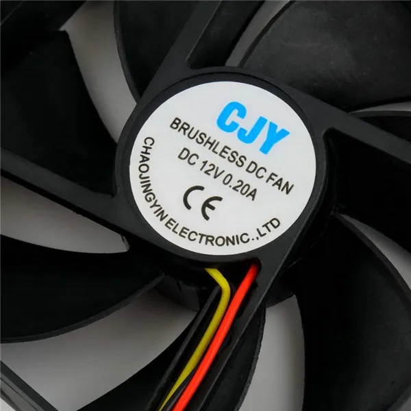 Chaojingyin CJY 12V 3-pin 9cm 90 x 25mm 90mm CPU Isı Lavaboları Soğutucu Fan DC Soğutma Fanı 65 CFM EST