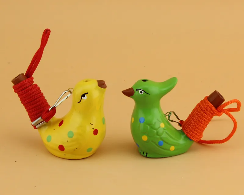 Ceramic Water Bird Whistle Spotted Warbler Song Chirps Home Crafts Decoration Children Kids Gifts