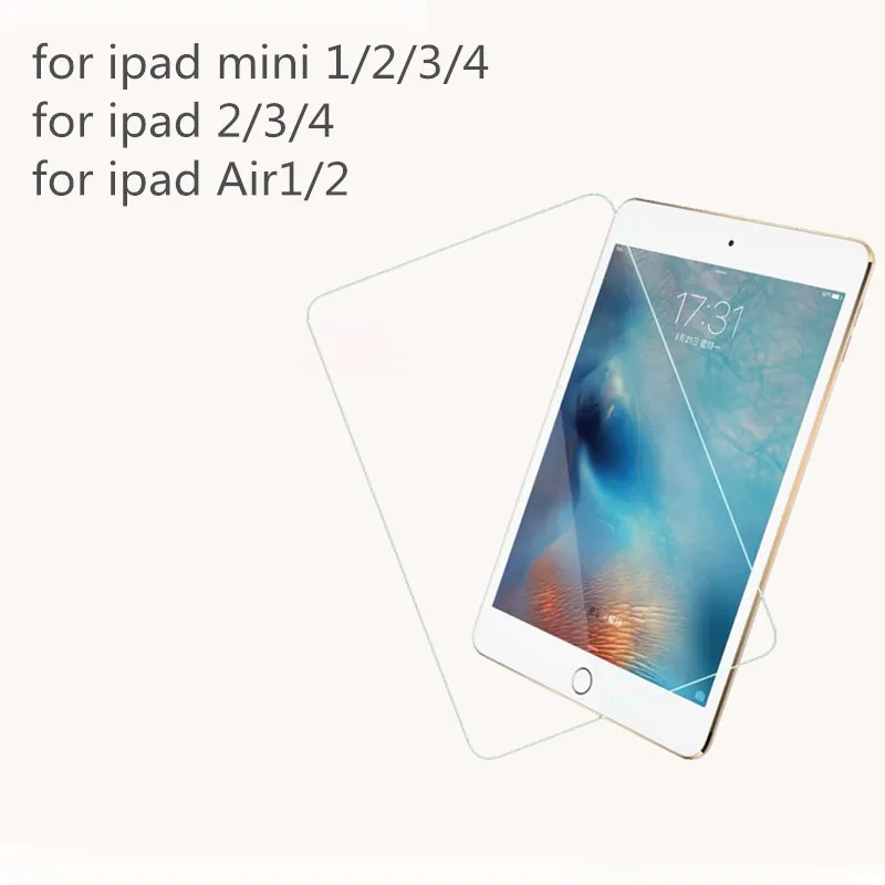 Apple Ipad 2/3/4 iPad 5 Air 2 Pro 9.7 12.9 인치 ipad 미니 1/2/3/4 강화 유리 스크린 보호 장치 9H 경도 보호 필름