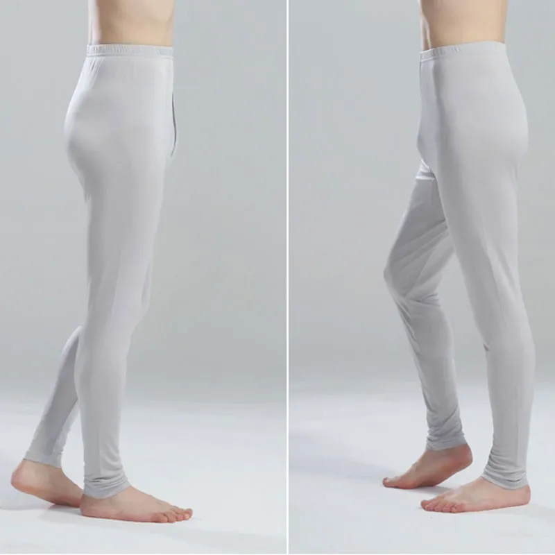 Silk Men Pants 100 Pure Silk Jersey Knit Long Johns Bottom Only