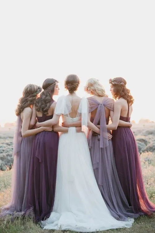 Romantic Lavender Halter Pastel Purple Bridesmaid Dresses Four Styles, One  Shoulder Chiffon, Customizable For Country Weddings, Maid Of Honor Duties  From Lilliantan, $63.56
