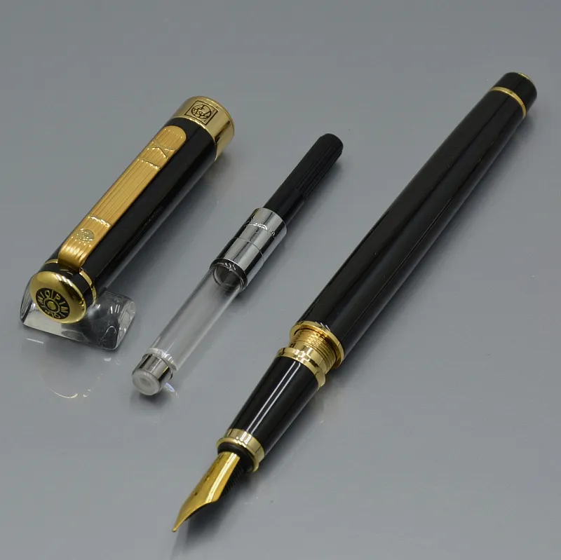 High quality Picasso M nib black Metal fountain pen school office stationery calligraphy ink pens For Christmas gift