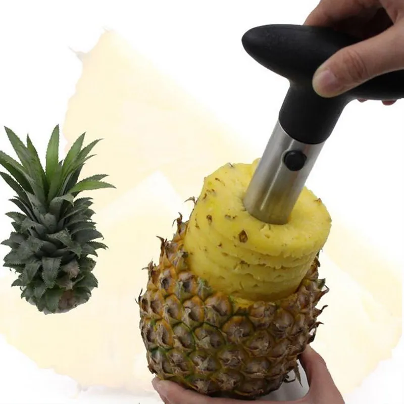 Fashion Hot Novelty Home détient en acier inoxydable Fruit Pineapple Corer Slicer Peeler Cutter Parer Knife DHL Fedex Livraison gratuite