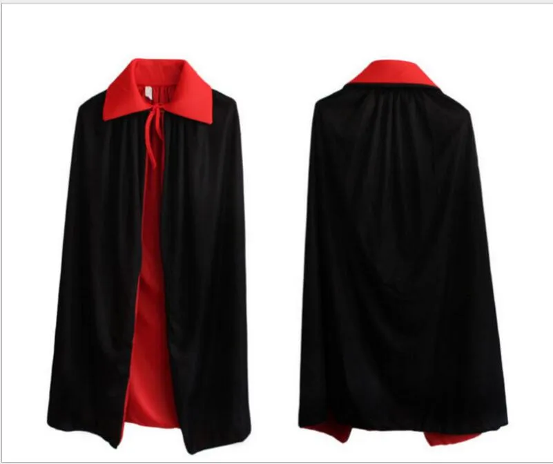 Cadılar Bayramı çocuklar Cosplay pelerinler vampirler pelerin kostüm Kabak Witchs Cloak Vintage siyah Cape Cloaks şeytan pelerin Cape Cosplay Kostümler