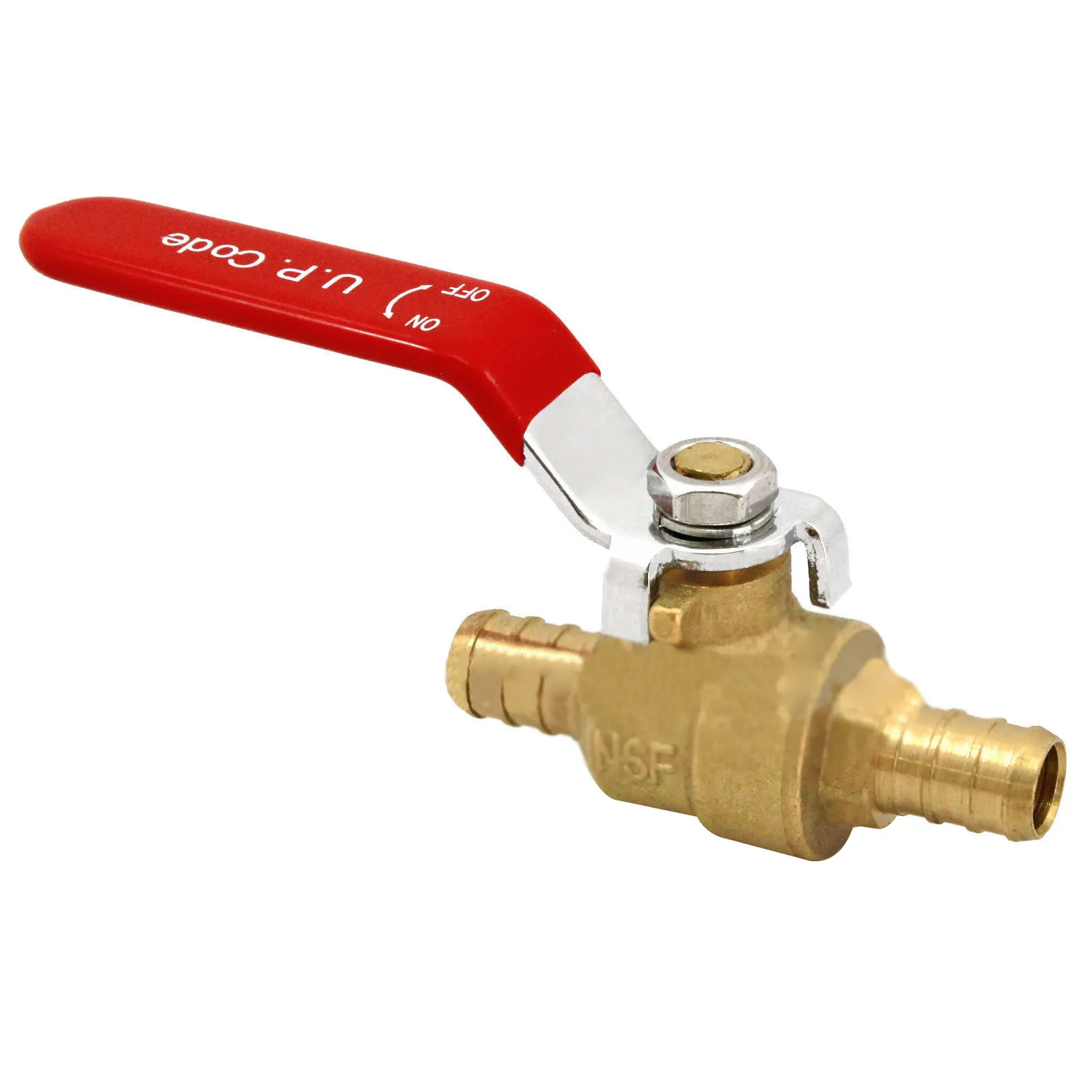 1/4" PEX Brass Ball Valve Full Port Crimp Shut-off Valve for PEX Tubing B00087 BARD