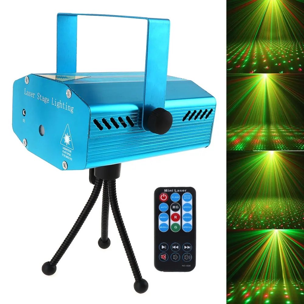 Heißer Verkauf RED Mini RG Auto/Sprache Weihnachten DJ Disco LED Laser Bühne Licht Projektor mit Fernbedienung