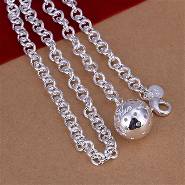 Hot sale Lob necklace sterling silver plate necklace STSN045,brand new fashion 925 silver Chains necklace factory direct sale christmas gift