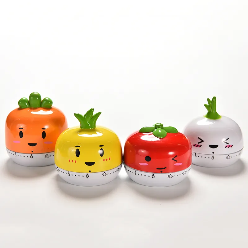 Wholesale Cartoon Creative Carrot Tomato Kitchen Mechanical Alarm