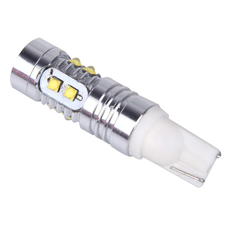 Éclairage t15 50W T10 voiture LED ampoule coin inverse Signal plaque instrument indicateur lumière lampe blanc W5W 921 147