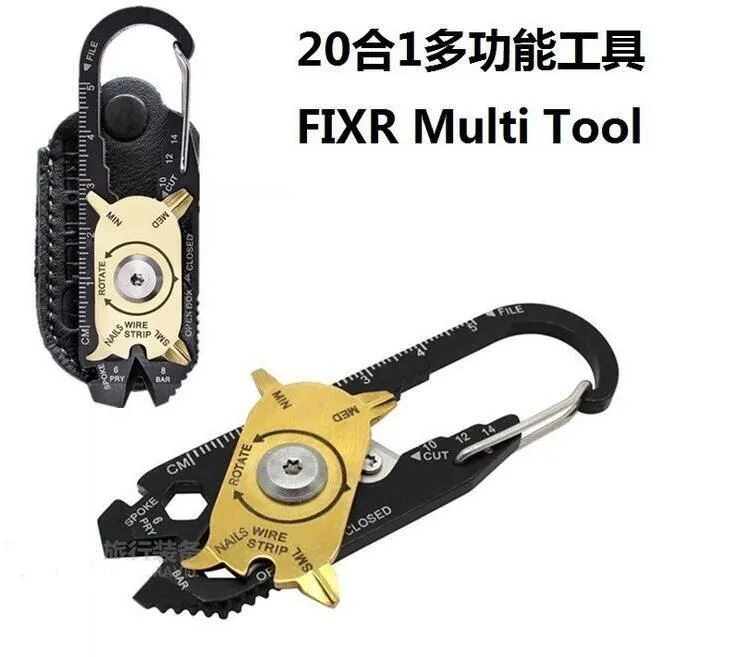 hOT SALE 20 in 1 Creative roulette multi-function combination tool stainless steel spanner screwdriver outdoor portable gadgets DHL 100pcs