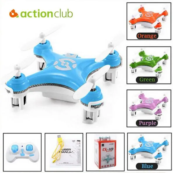 Cheerson RC Drone CX-10 Mini Drones 2.4GHz 4CH 6-axis Gyro Mikro RC Helikopter Uzaktan Kumanda Quadcopter Oyuncak Drone LED'li