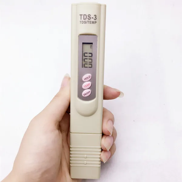 3 шт. / Лот TDS EC 0-5000 ppm тестер, PH ATC / TDS калибровка удержанием TEMP, счетчик дна, цифровое перо, контроль качества воды для