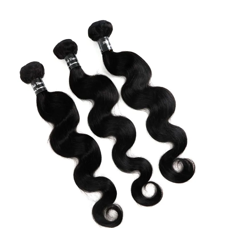 Virgin Brasilian Human Hair Extension Bundlar Straight Body Wave Obehandlat Human Hair Weaves Weft