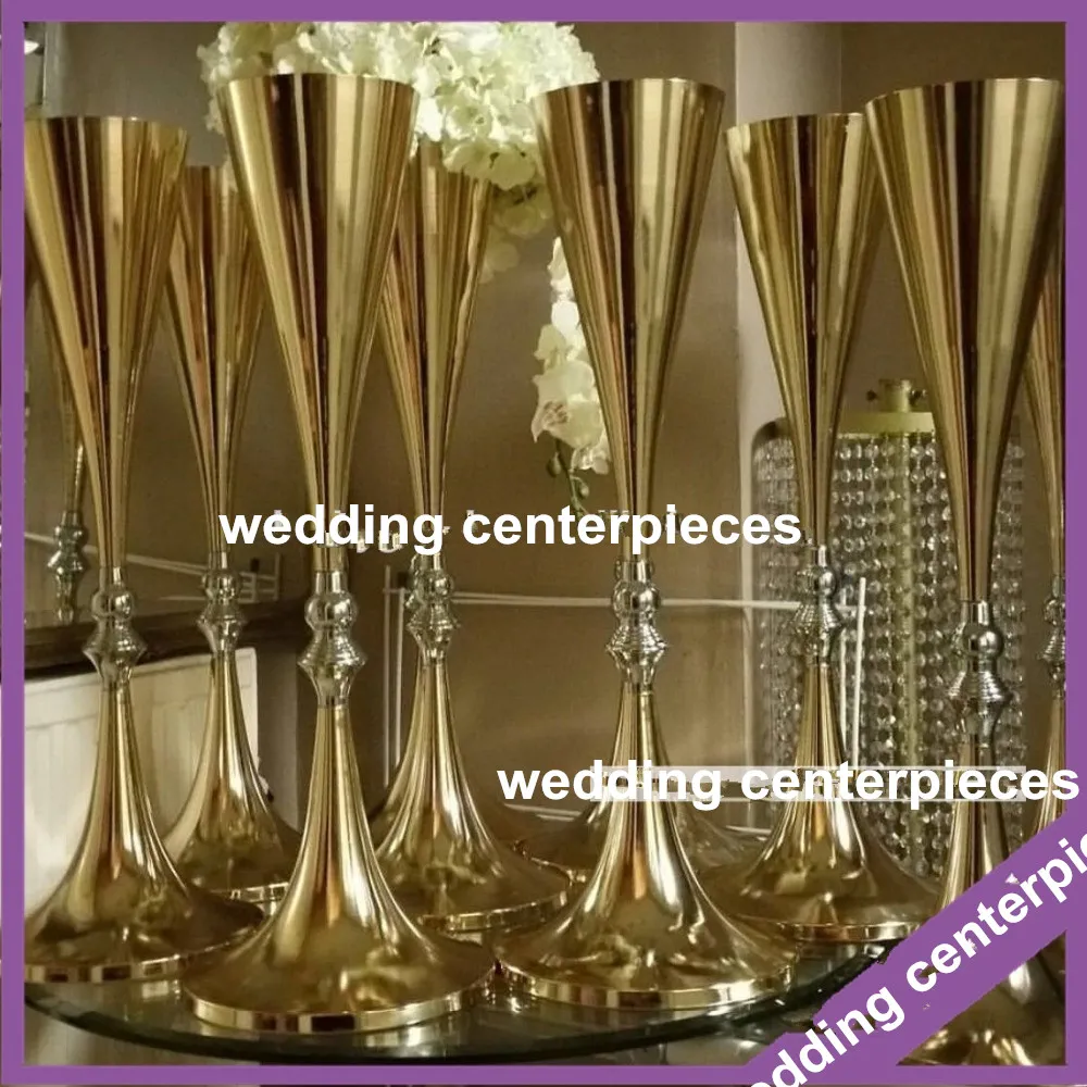 no including flower)best selling 70cm wedding gold candelabra on sale