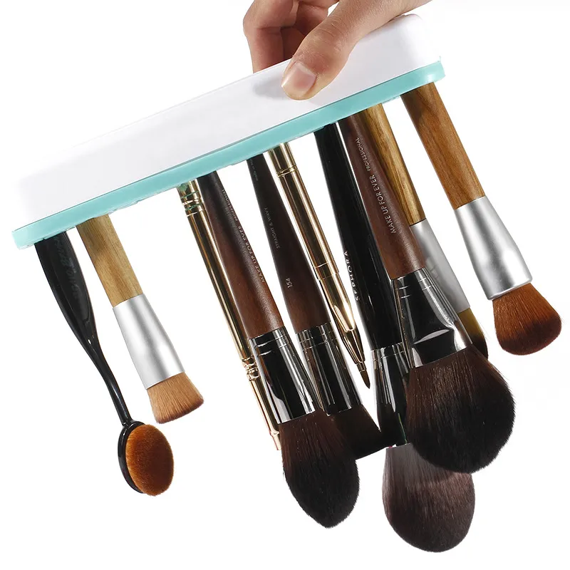 Siliconen Make-up Borstel Houder Cosmetische Organizer Droogrek Plank Make-up Borstel Display Stand voor Beauty Borstels Potlood Eyeliner Opslag