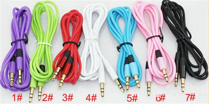 3.5mm AUX Audio Cables Male To Male Stereo Car Extension Audio Cable For MP3 For phone DHL OM-CE4