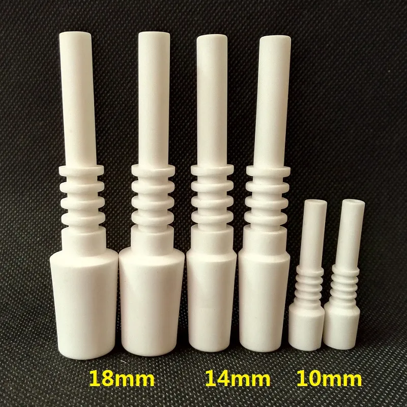10mm 14mm Male Nectar Collector kits Ceramic Nail Replacement Tip Ceramic dabber For glass bongs glass water pipe VS quartz