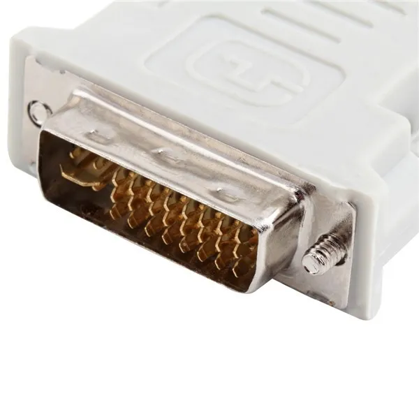 DVI DVI-I macho 24+5 24+1 pinos para VGA fêmea conversor de vídeo plugue adaptador para DVD HDTV TV D