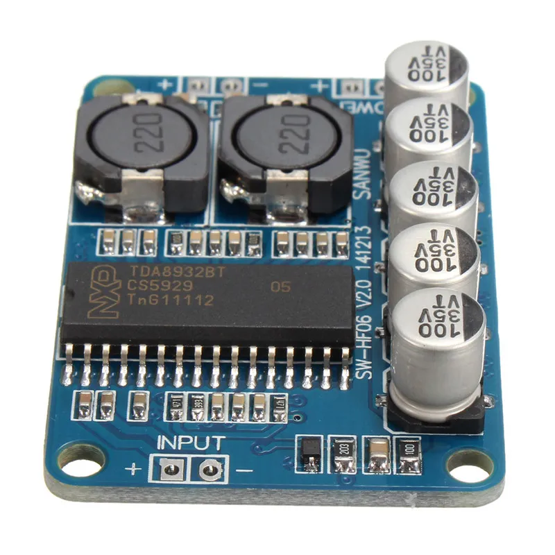 Freeshipping TDA8932 Digital Amplifier Board Module Mono 35W Low Power Stereo Amplifier DIY