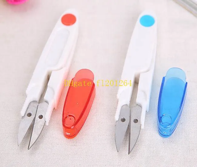 / u shape clippers Sy trimning sax Nippers Transparent Cover Mini Cross-Stitch Broderi Clipper Cutter