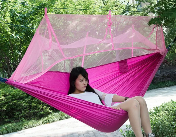 Polyester Air Tenten Simple Automatische Opening Tent 2 persoon Easy Carry Carry Snelle hangmat met bed netten zomer buitenshuis lucht tenten Snelle verzending