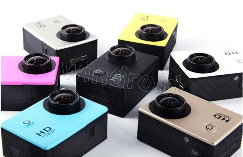 1080P Waterproof Sports Camera A9 cheap one HD Action Camera Diving 30M 2 LCD 140° View Mini DV DVR digital Camcorders