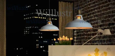 Metalowy Shade Wisiorek Loft Lampa Północna Europa Styl Edison żyrandol żarówka żarówki Zawieszenie Oświetlenie jadalni foyer światło