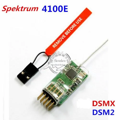 AR4100E MICROLITE 4CH DSM2 / DSMX Receptor, Suporte DSX7 / DSX9 / DSX11 / DSX12 e DX6i / DX7 / DX8 Para DEVO JR Frete Grátis