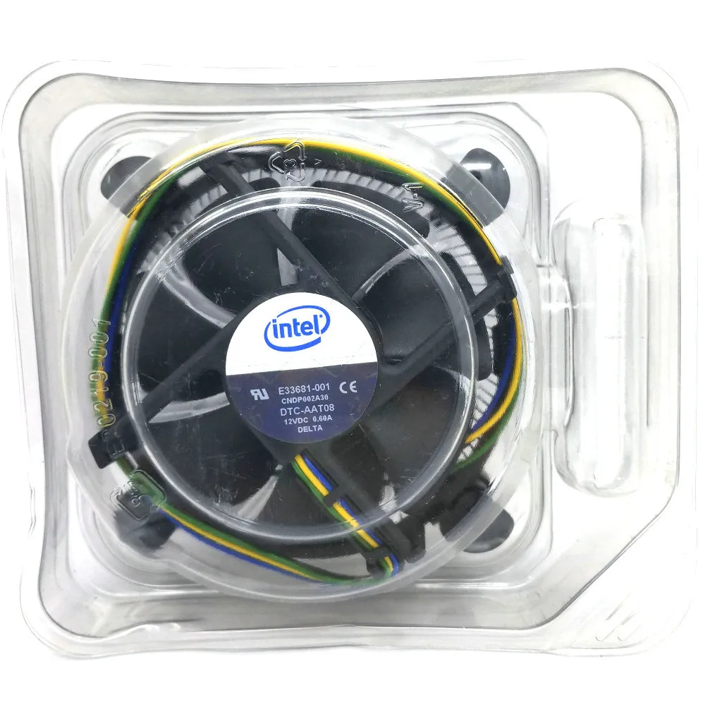 Ny original för Intel 1155 1156 1150 775 Aluminium Radiator 4 Wires PWM Computer CPU Cooler Fan