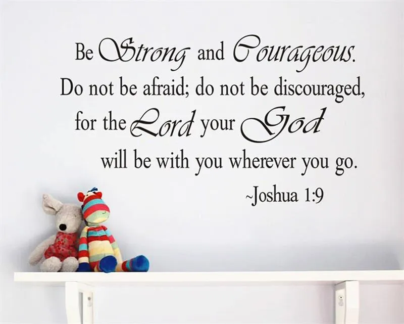 ZY8127 Christian Inspirational joshua Quotes Vinile Lettering Wall Stickers 8127 Decalcomanie Soggiorno Camera Da Letto Decorazione Della Casa Inglese Citazione