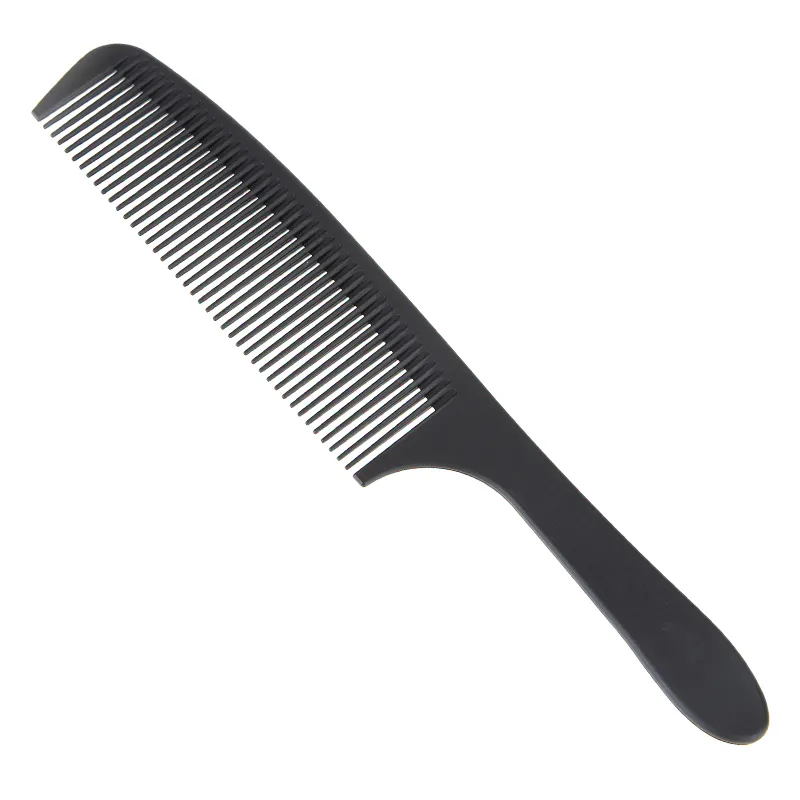 Groothandel 12 Stijl Kappers Zwart Haar Snijkam Carbon Haarstaart Kammen Verschillende Design Pro Salon Barber Styling Tools