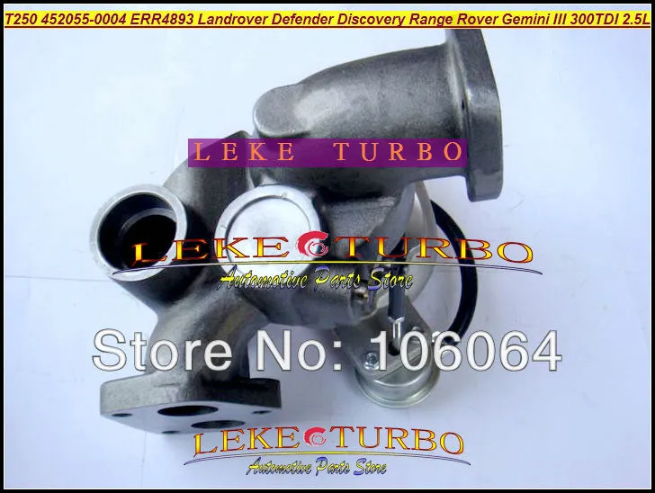 T250 452055-0004 ERR4893  Defender Discovery Range Rover Gemini III 300TDI 2.5L 111HP 122HP Turbocharger (6)