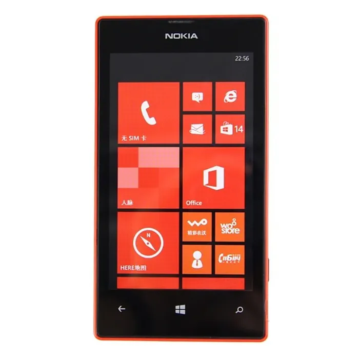 원래 리퍼브 휴대폰 Nokia Lumia 520 Windows 잠금 해제 된 듀얼 코어 3G 5MP 카메라 4.0 인치 Wi -Fi GPS 8GB ROM 720P Windows Mobilephone