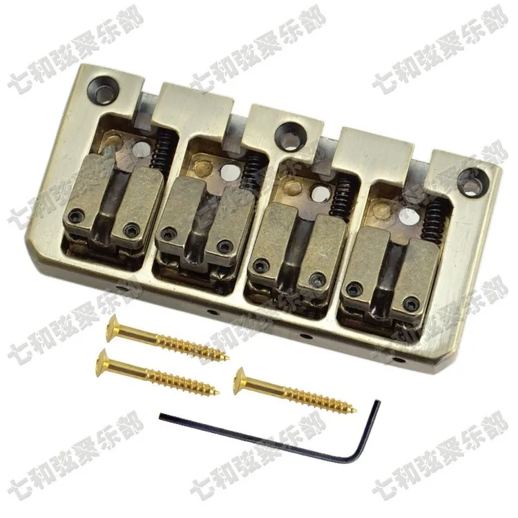 Three colors siliver gold brass 4 strings bass Bridge guitar parts Musical instrument accessories