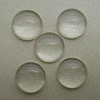 Domed Round Transparent Clear Glass Cabochons Cameo settings Glass Cover 12mm