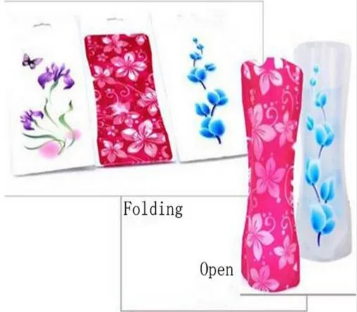 Foldable Vase Wholesale Weddings Vases Water Bag PVC Plastic Decoration Home Ornaments Whole Sale 