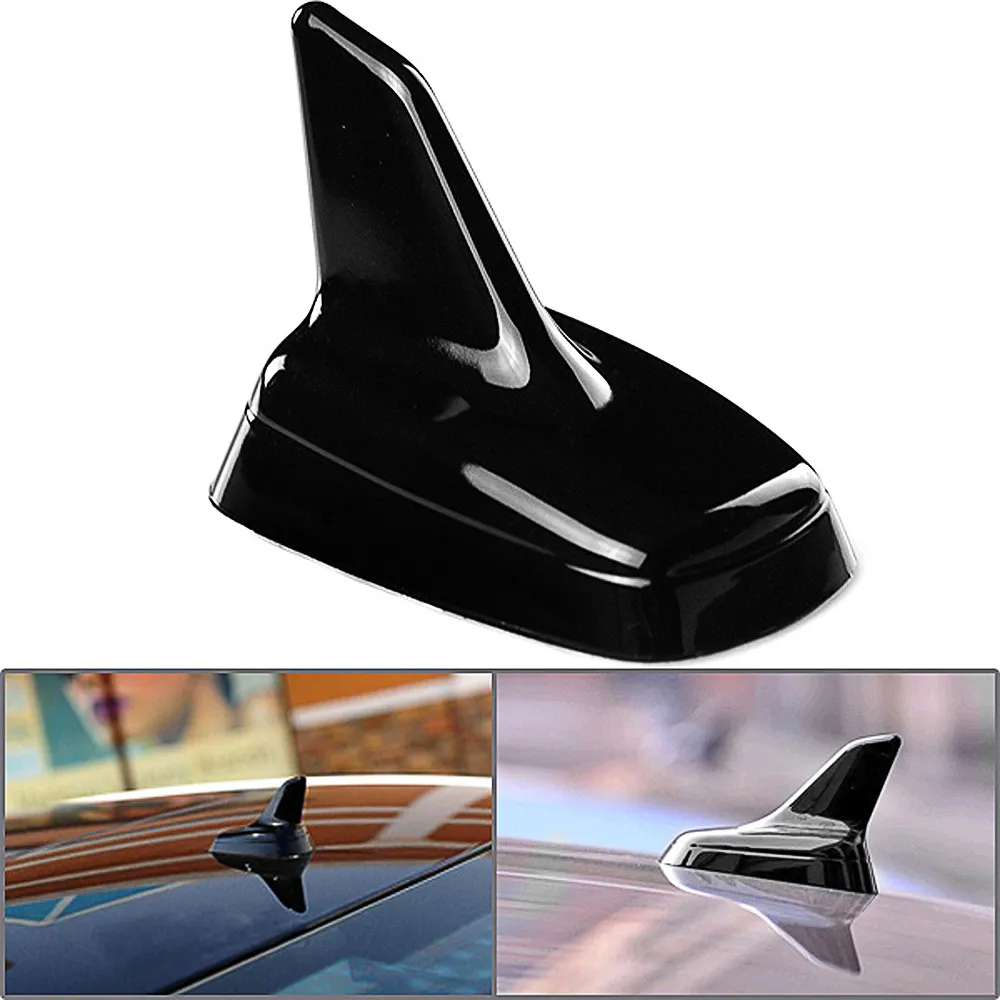 Euro Stijl Custom Decoratieve Spiegel Poolse Dak Top Shark Fin Antenne Aerial 3M Stick op Trimmen Trim voor Audi A4 A6 Q3 Q5