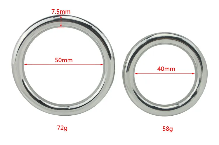 Metal Cockrings For Men Stainless Steel Penis Rings With Scrotum