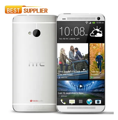 2016 offre spéciale Original débloqué HTC ONE M7 801e Quad-core 4.7 ''écran tactile Android OS GPS/WIFI/LET 2 GB RAM 32 GB ROM téléphone portable