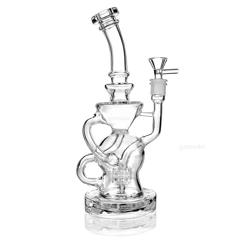 Recycler DAB RIGHT Wax Glas Bong Matrix Percark Oil Rigs Water Pijp Cyclon Quartz Banger Bowl Heady Bongs Vortex Hookah Pipes