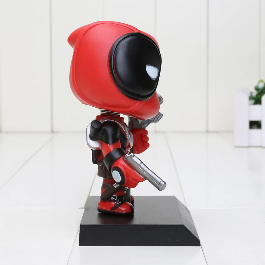 13,5 Cm Pop Deadpool Figur Spielzeug Verrückte Wobbler Wackelkopf PVC  Action Figuren Spielzeug Puppe Mit Basis Von 6,21 €