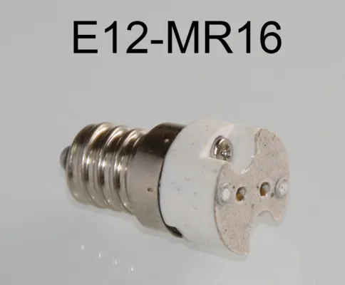 E12 إلى MR16 مصباح LED قاعدة محول مصباح المصباح