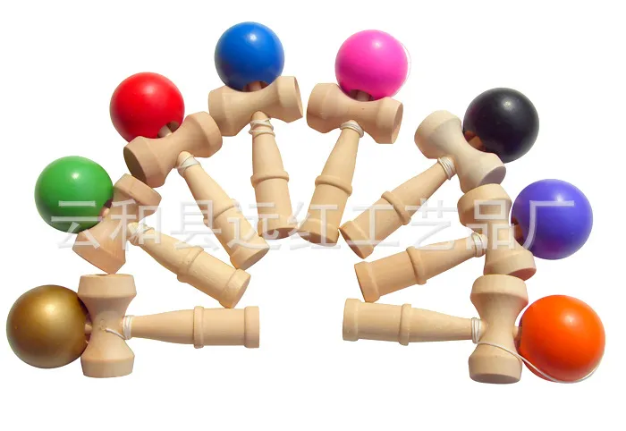 New Big size 18*6cm Kendama Ball Japanese Traditional Wood Game Toy Education Gift Children toys DHL/Fedex 